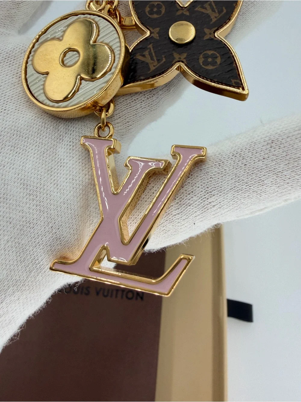 Authentic Louis Vuitton Spring Street Bag Charm w/Box and Authenticate First COA